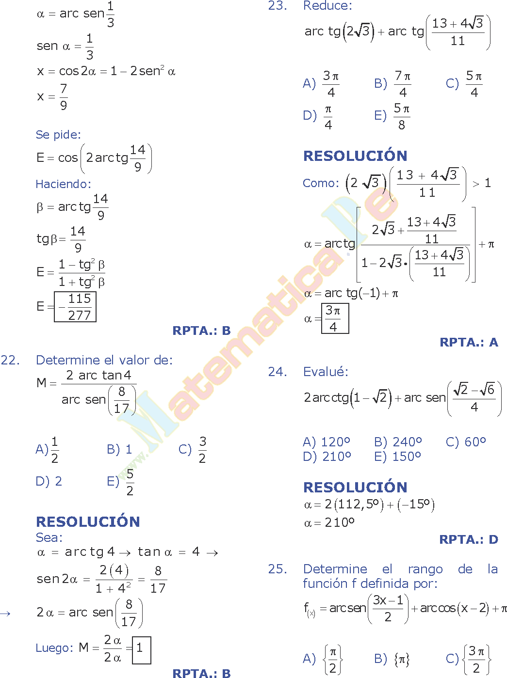 Limites De Funciones Trigonometricas Ejercicios Resueltos Pdf